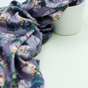 Вискозный шелк "Калейдоскоп" фиол