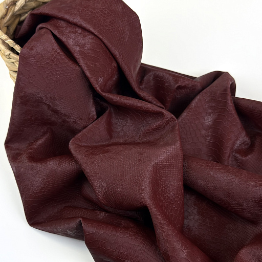 картинка Эко-кожа "Питон" бордо от интернет магазина