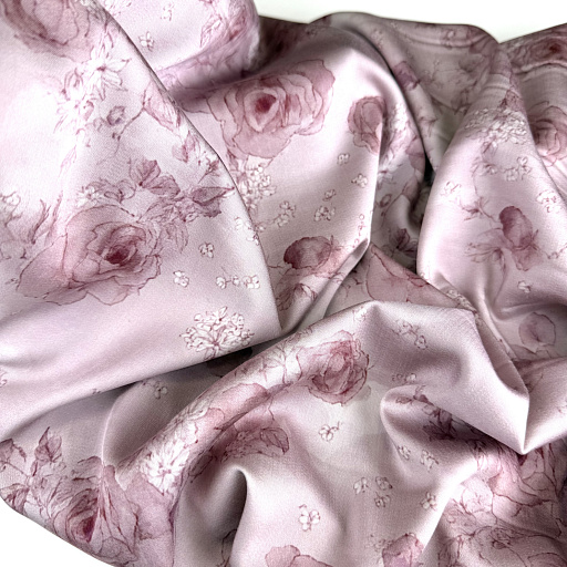 картинка Вискозный шелк "Нега" роз от интернет магазина