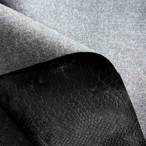 картинка Эко-кожа "Питон" черная от интернет магазина