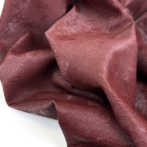 картинка Эко-кожа "Питон" бордо от интернет магазина