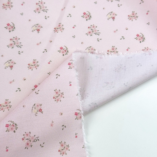 картинка Ткань плательная "Розочки" розовые от интернет магазина