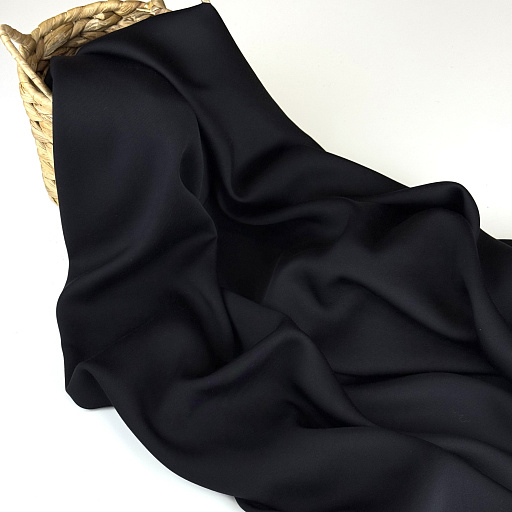 картинка Шелк вискозный цвет черный от интернет магазина