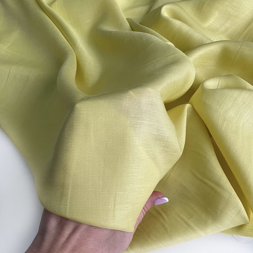 картинка Лен+вискоза, цвет лимон от интернет магазина