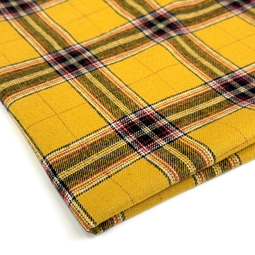 картинка Клетка фуле "Ранчо" желтая от интернет магазина