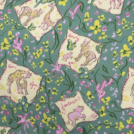 картинка Вискозный шелк "Зоопарк" от интернет магазина