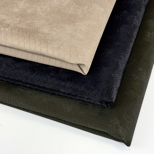 картинка Эко-кожа "Питон" черная от интернет магазина