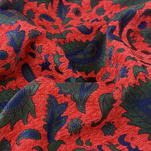 картинка Жаккард "Винтаж" красный от интернет магазина