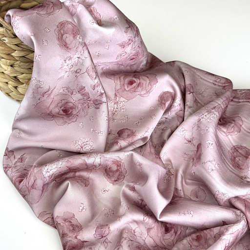 картинка Вискозный шелк "Нега" роз от интернет магазина