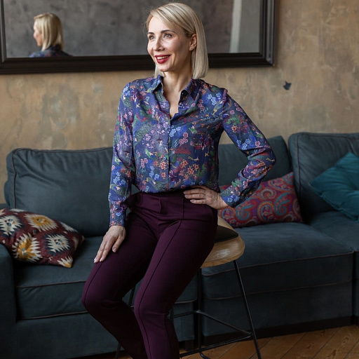 картинка Трикотаж-джерси баклажан 380 г\м2 от интернет магазина