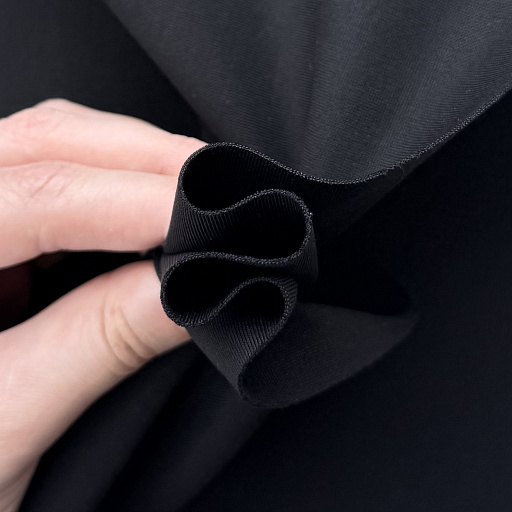 картинка Трикотаж-джерси ЧЕРНЫЙ 380 г\м2 от интернет магазина