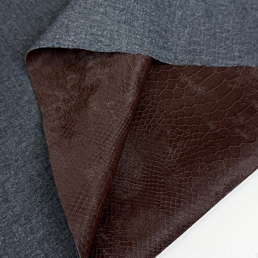 картинка Эко-кожа "Питон" коричневая от интернет магазина