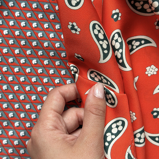 картинка Вискозный шелк "Виста" оранж от интернет магазина