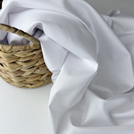 Бамбук - сатин цвет белый