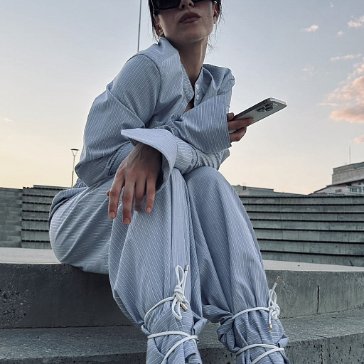 картинка Сорочечная полоска серая от интернет магазина