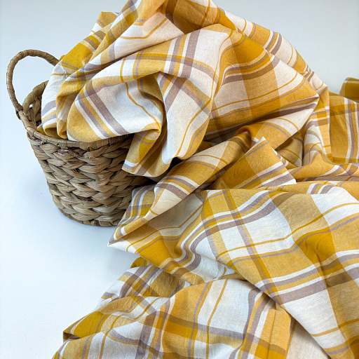 картинка Сорочечная "Клетка" желтая от интернет магазина