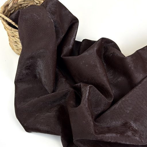 картинка Эко-кожа "Питон" коричневая от интернет магазина