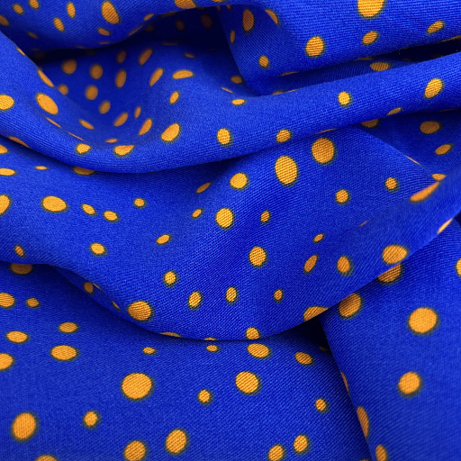 картинка Ткань плательная "Конопушки" син от интернет магазина