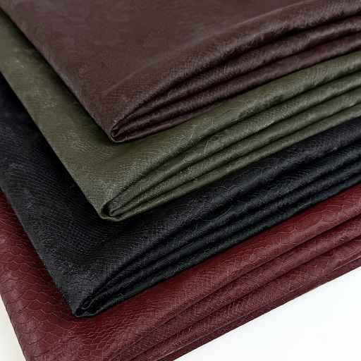 картинка Эко-кожа "Питон" бордо от интернет магазина