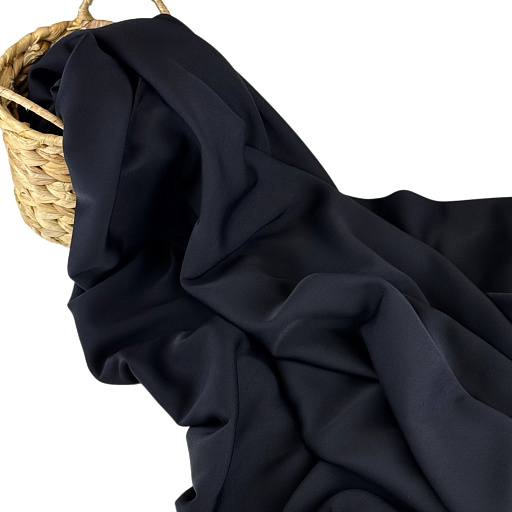 картинка Шелк вискозный цвет черный от интернет магазина