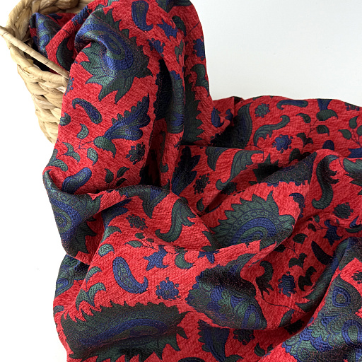 картинка Жаккард "Винтаж" красный от интернет магазина