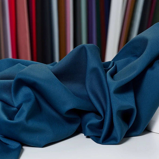 картинка Бамбук - сатин цвет морская волна от интернет магазина