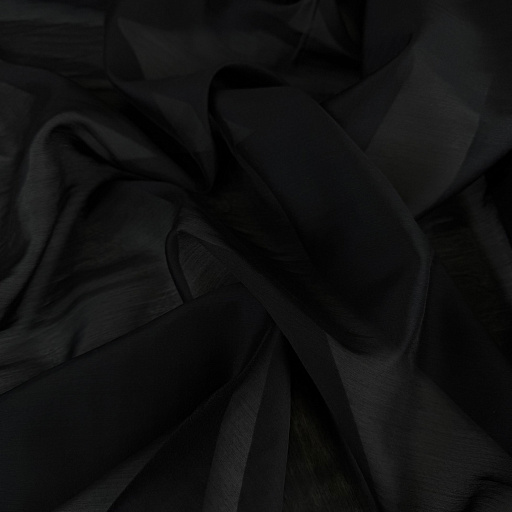 картинка Шифон однотонный черный от интернет магазина