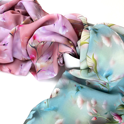 картинка Ткань плательная "Пробуждение" роз от интернет магазина