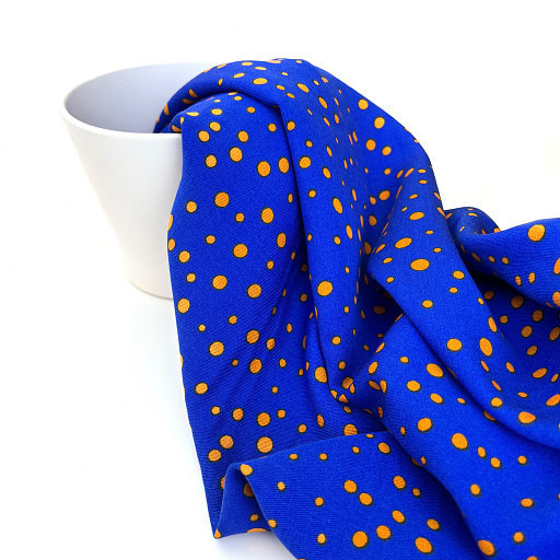 картинка Ткань плательная "Конопушки" син от интернет магазина