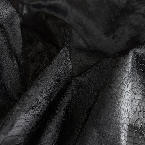 картинка Эко-кожа "Питон" черная от интернет магазина