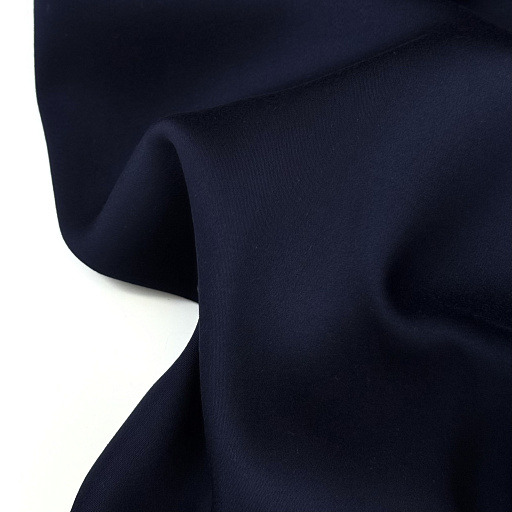 картинка Шелк вискозный цвет темно-синий от интернет магазина