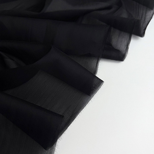 картинка Шифон однотонный черный от интернет магазина