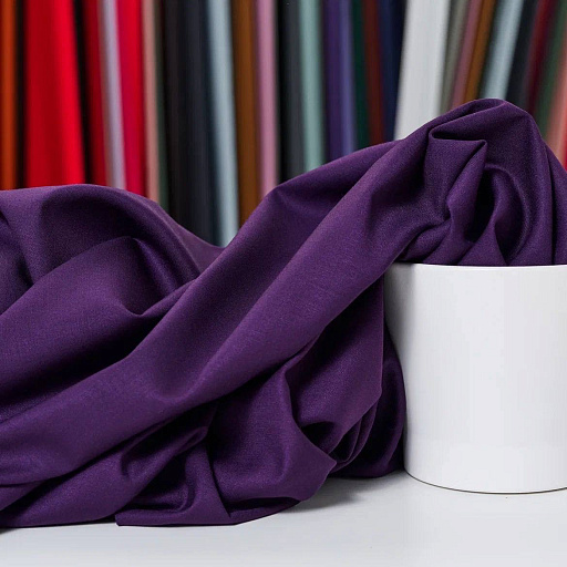 картинка Бамбук - сатин цвет баклажан от интернет магазина