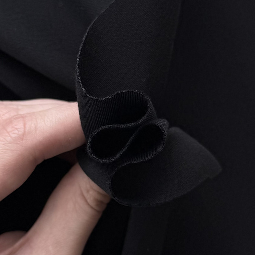 картинка Трикотаж-джерси ЧЕРНЫЙ 300 г\м2 от интернет магазина