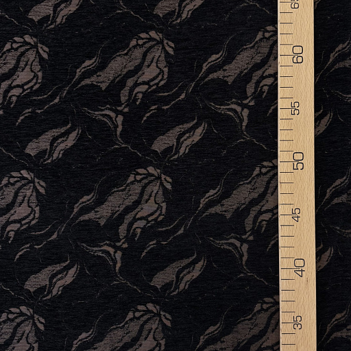 картинка Жаккард "Камелия" коричневый от интернет магазина