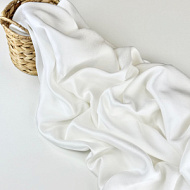 Ткань плательная "Мраморный белый"